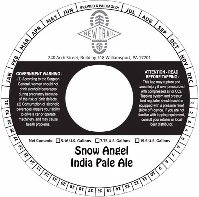 Snow Angel India Pale Ale label