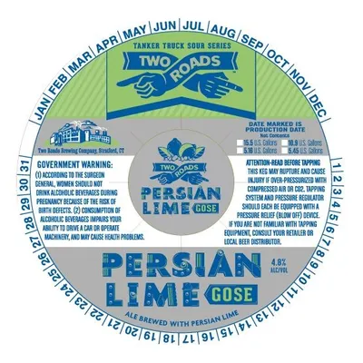 Persian Lime Gose label