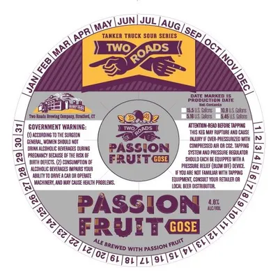 Passion Fruit Gose label