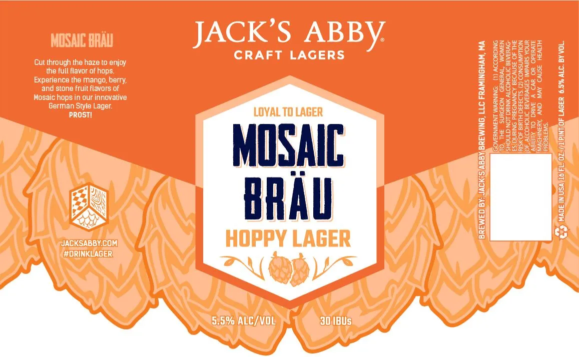 Mosaic Bräu label art — MOSAIC BRAU