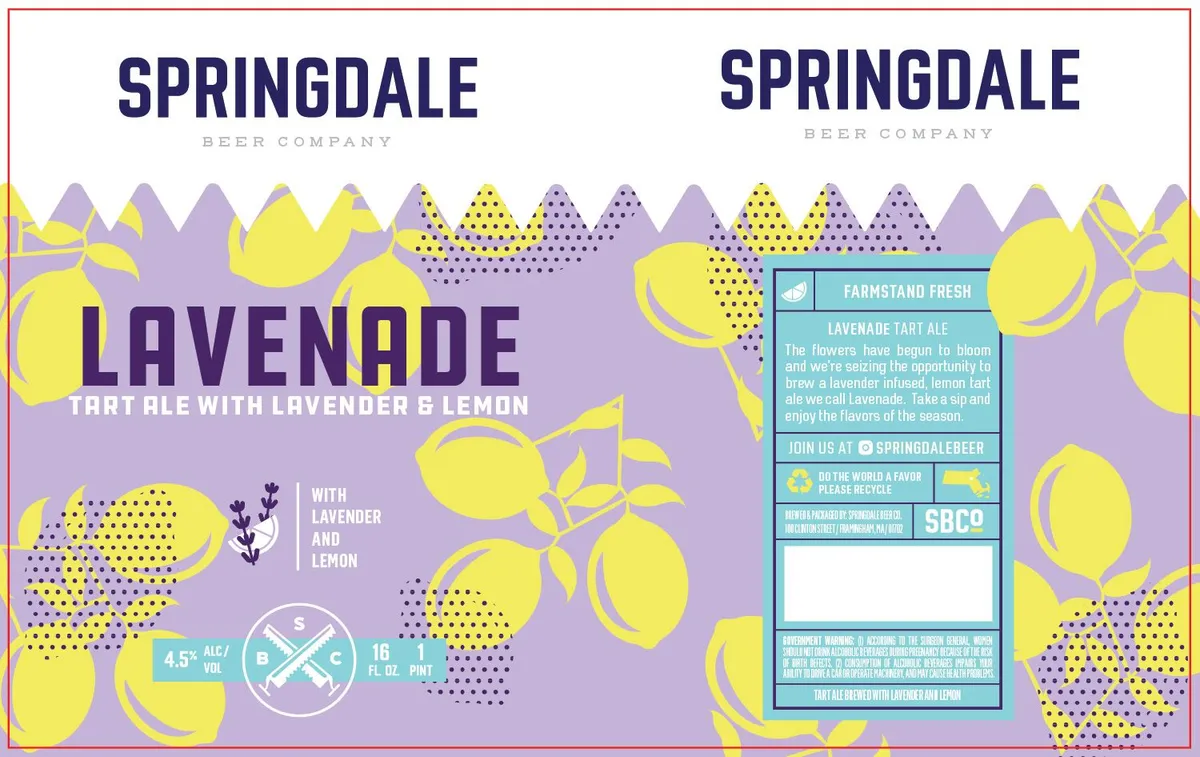Lavenade label art — JACK'S ABBY BREWING, LLC