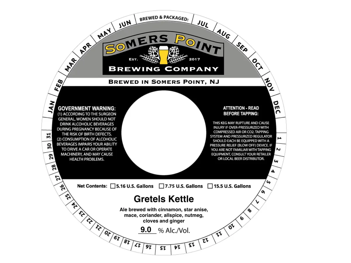 Gretels Kettle label art — SOMERS POINT BREWING COMPANY