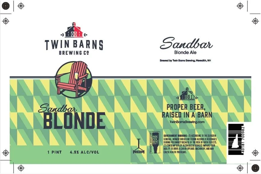 Sandbar Blonde — full label as filed with TTB