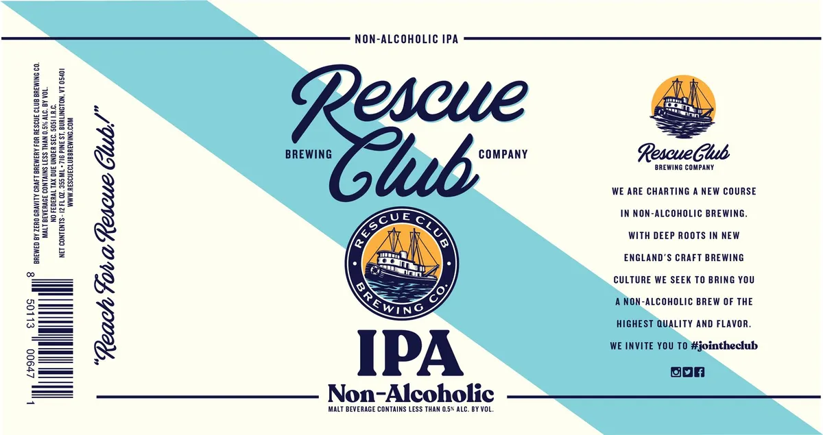 Rescue Club IPA — full label as filed with TTB