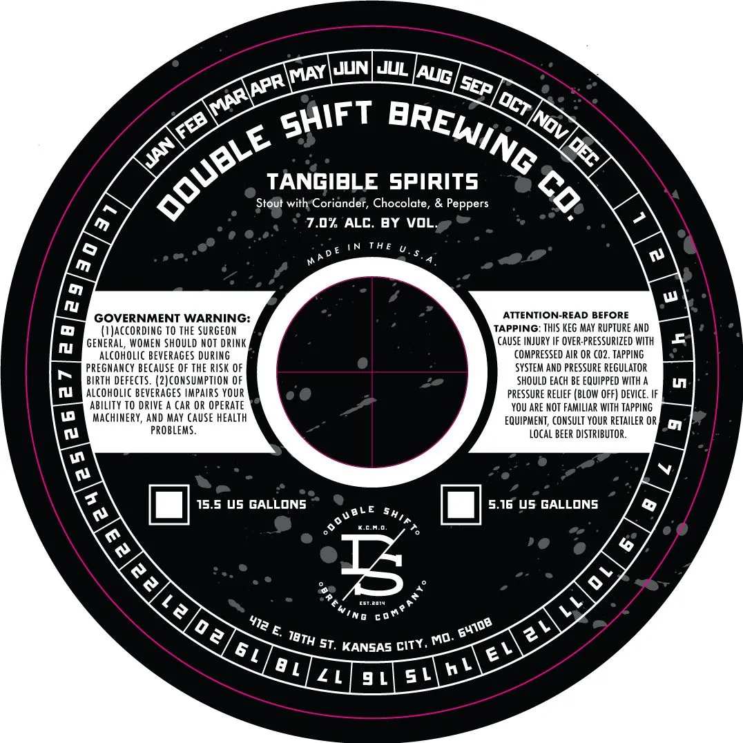 Tangible Spirits — full label as filed with TTB