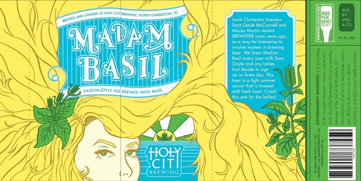 Madam Basil — full label as filed with TTB