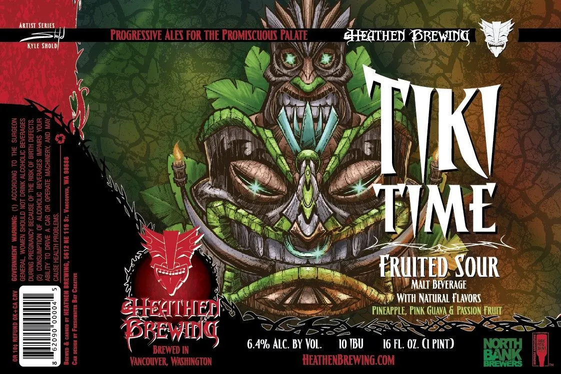 Tiki Time — full label as filed with TTB