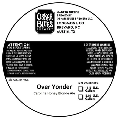 Over Yonder label