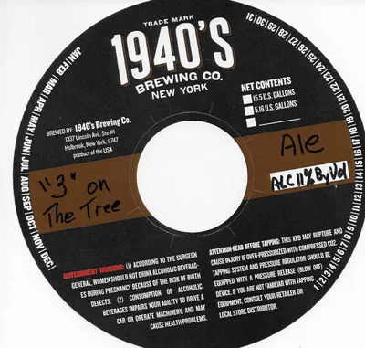 3" On The Tree label