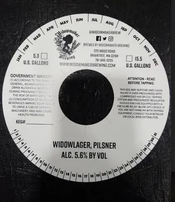 Widowlager Pilsner label