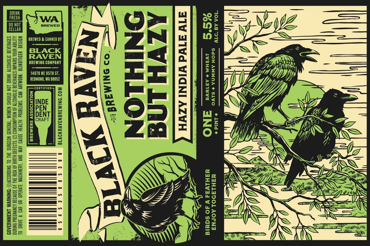 Nothing But Hazy — full label as filed with TTB