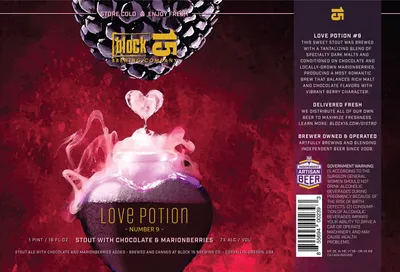 Love Potion Number 9 label