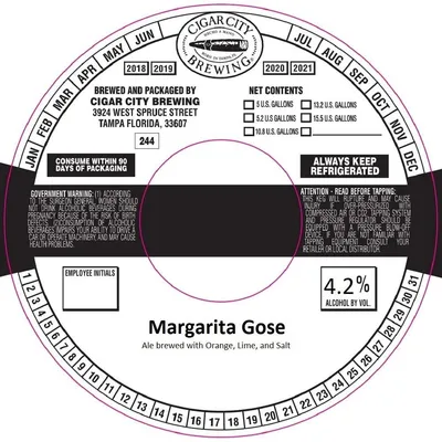 Margarita Gose label