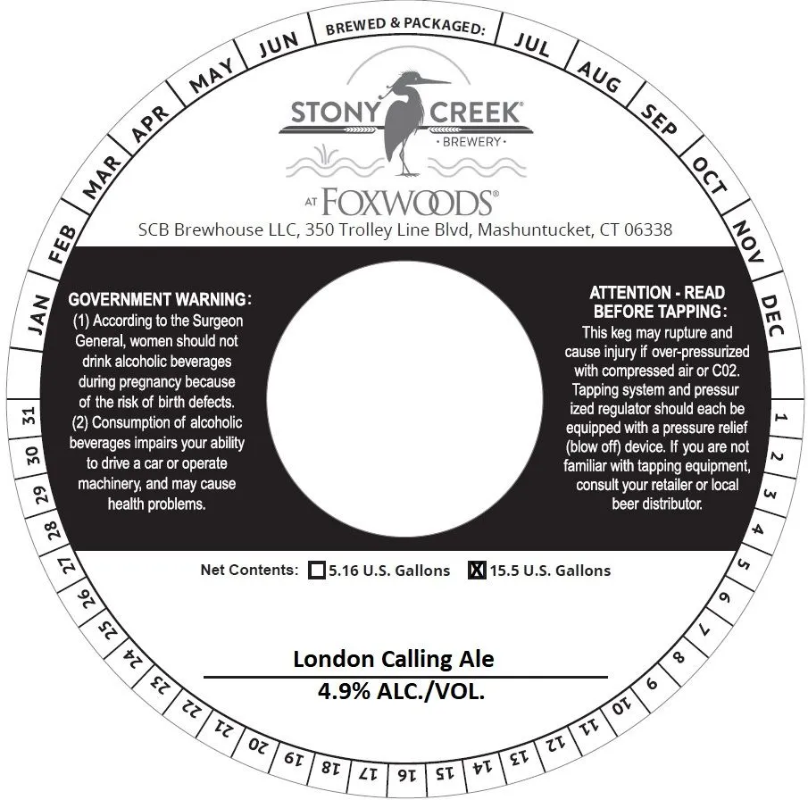 London Calling Ale — full label as filed with TTB