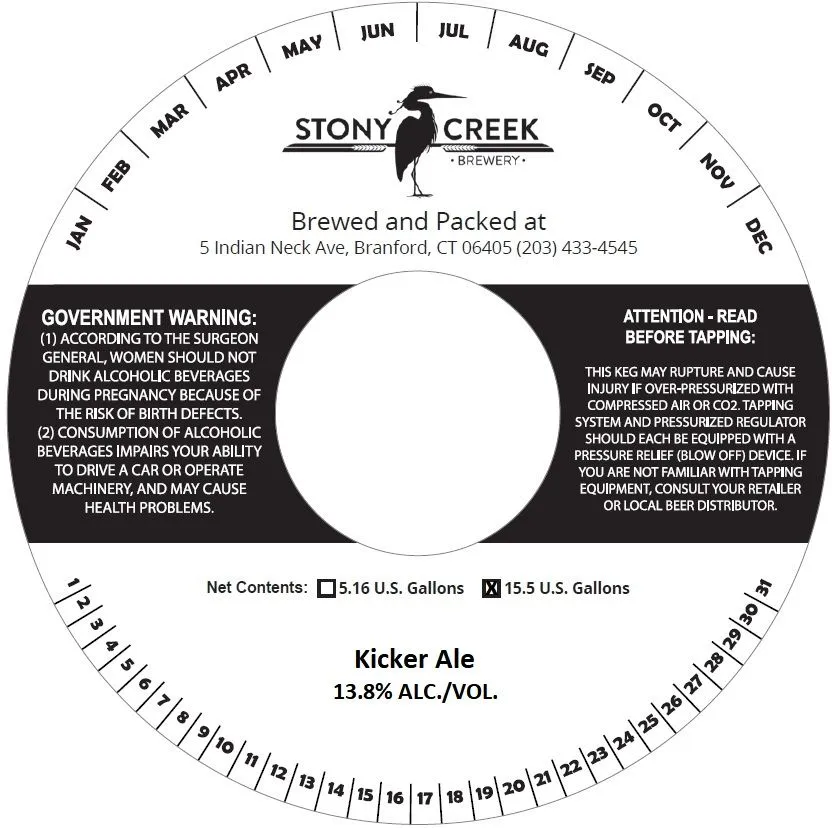 Kicker Ale — full label as filed with TTB