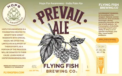 Prevail Ale label
