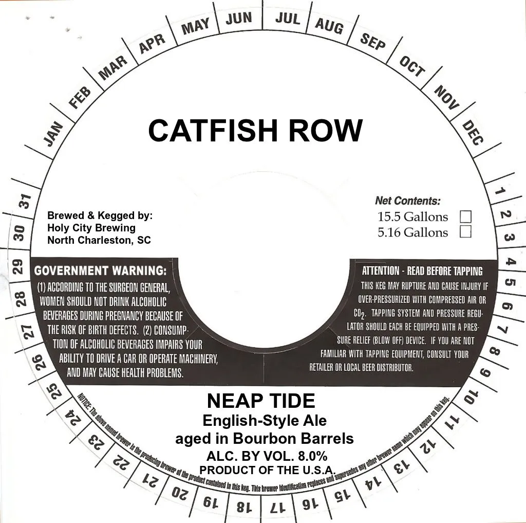 Neap Tide — full label as filed with TTB