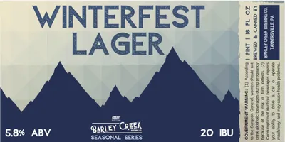 Winterfest Lager label