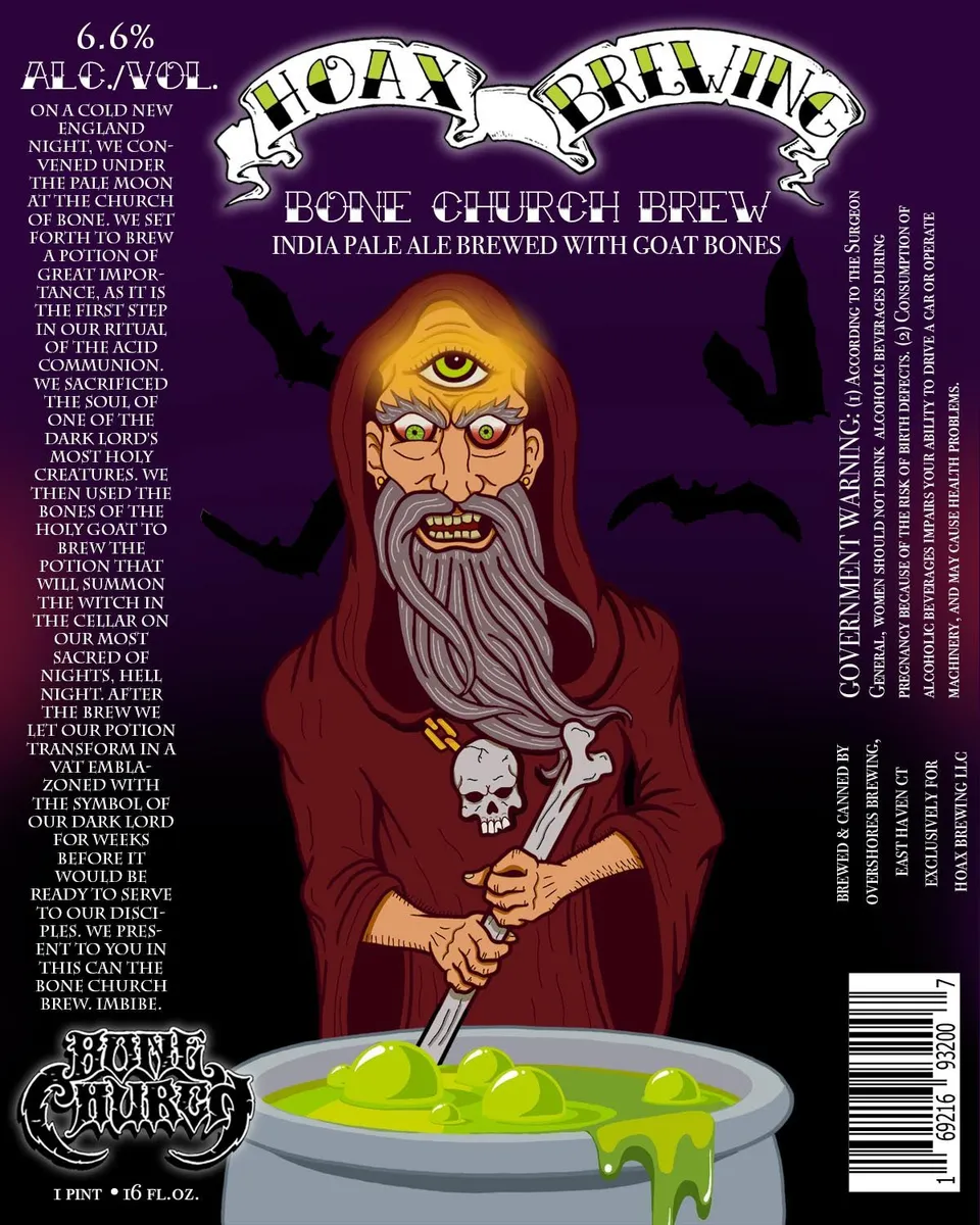 Bone Church Brew — full label as filed with TTB