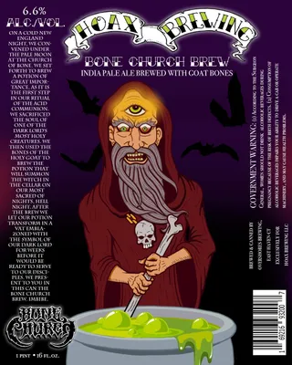 Bone Church Brew label
