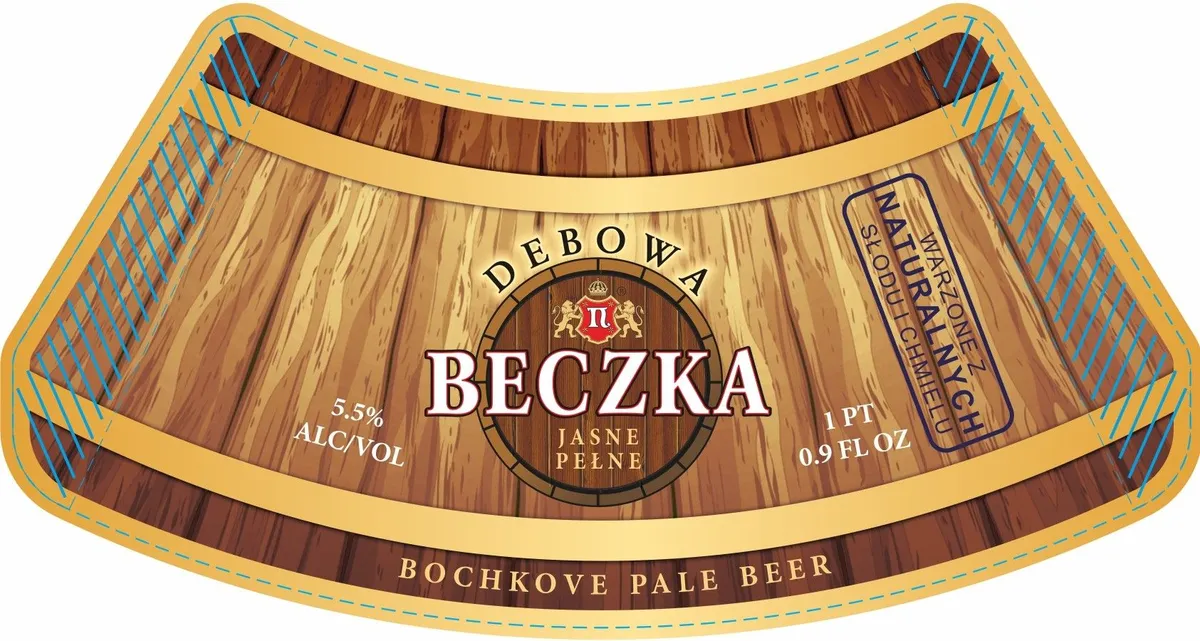 Debowa Beczka label art — DEBOWA BECZKA