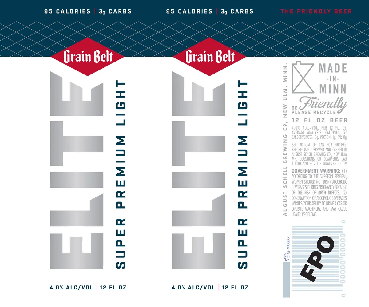 Elite — full label as filed with TTB