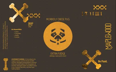 Morbidly Obese Pug label