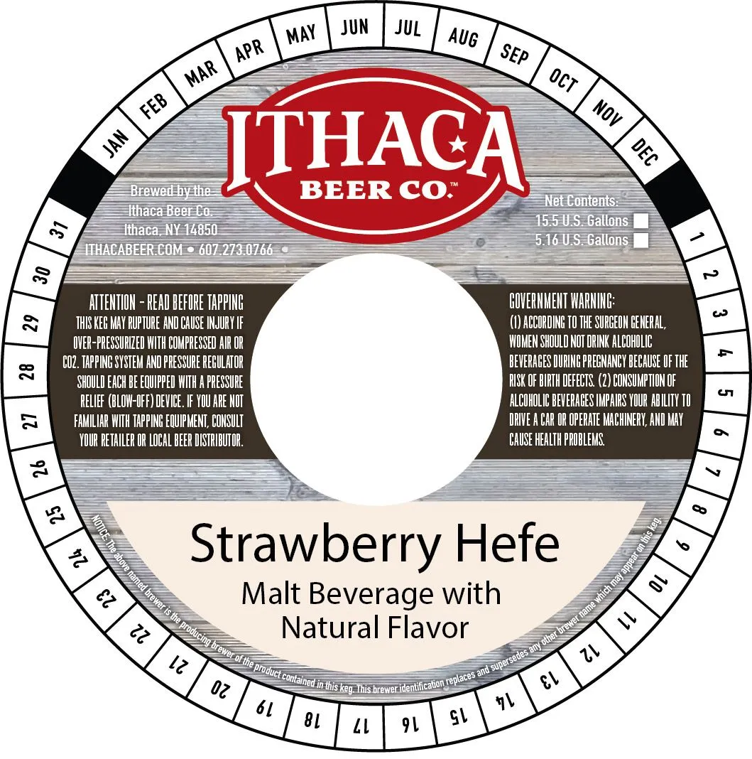 Strawberry Hefe — full label as filed with TTB