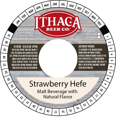 Strawberry Hefe label