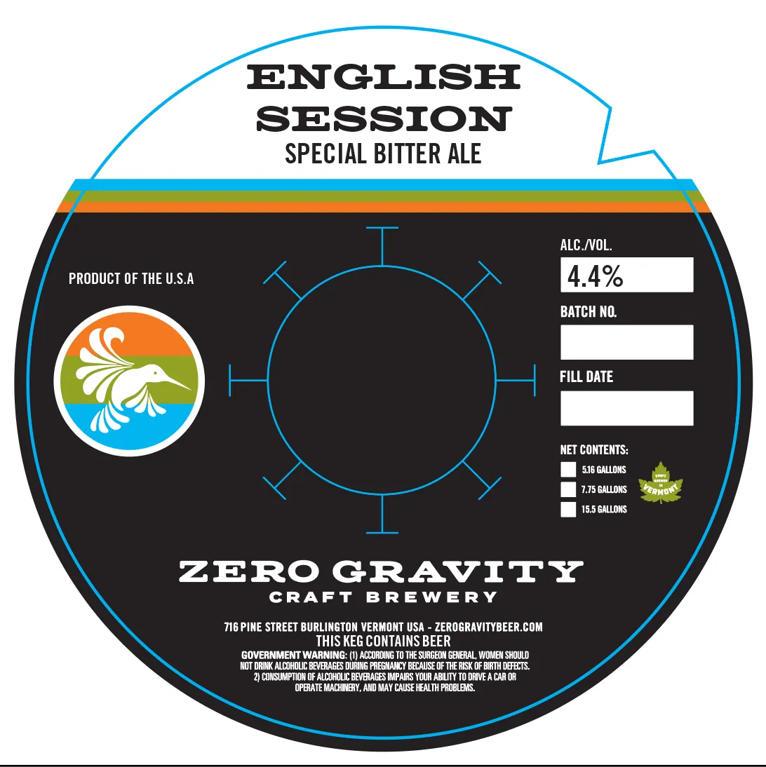 English Session — full label as filed with TTB