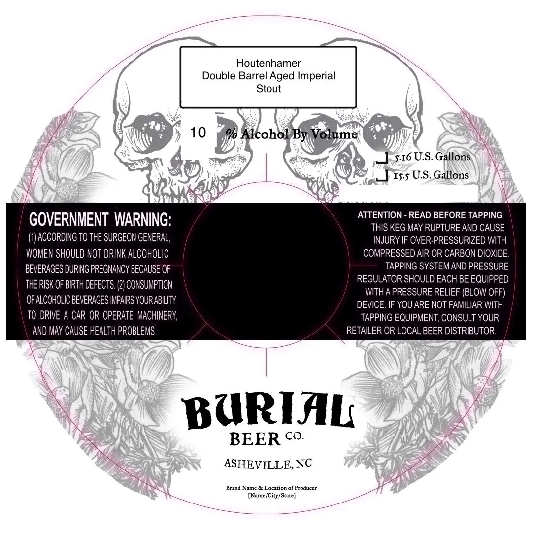 Houtenhamer label art — BURIAL BEER CO.