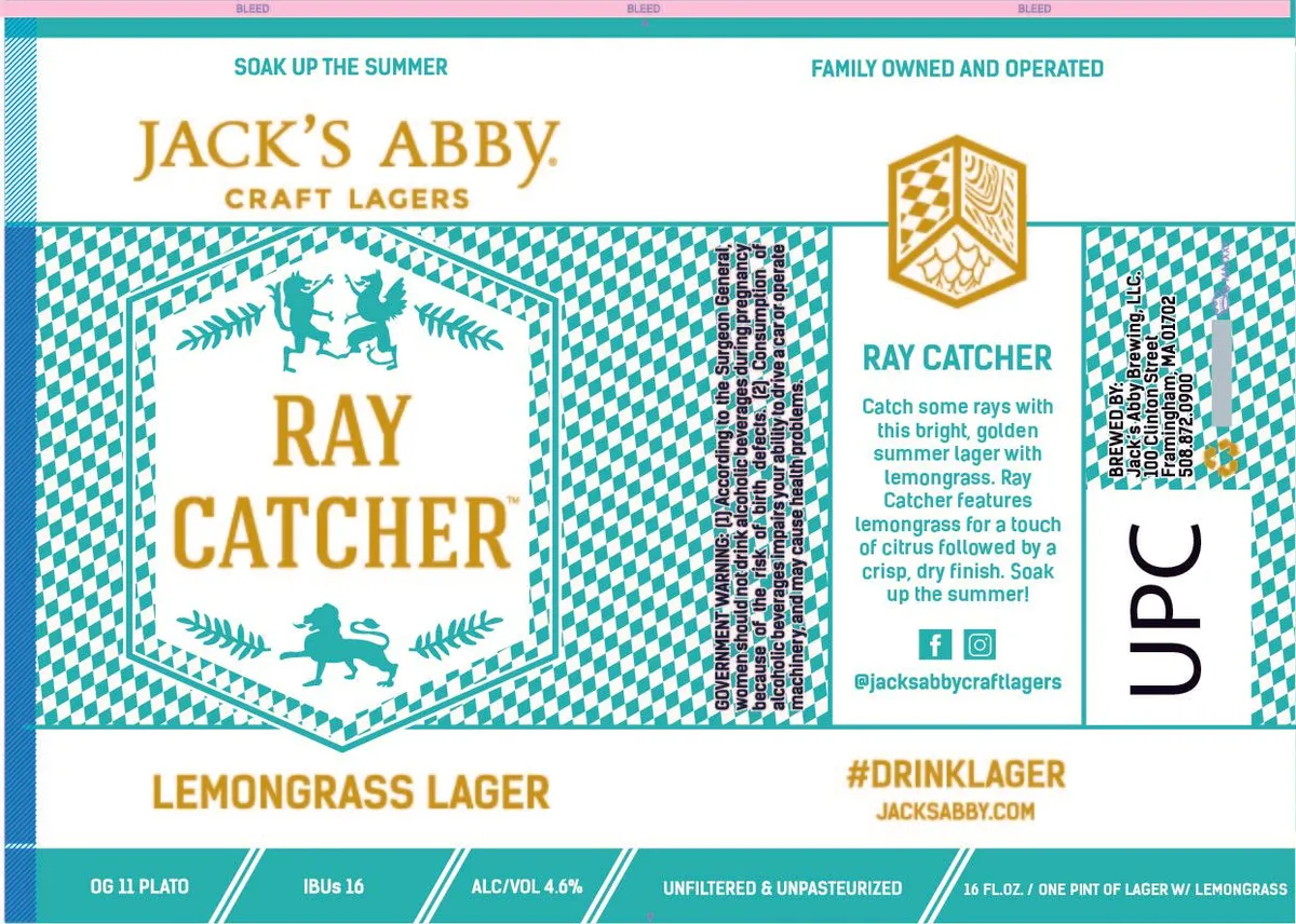 Ray Catcher — full label as filed with TTB