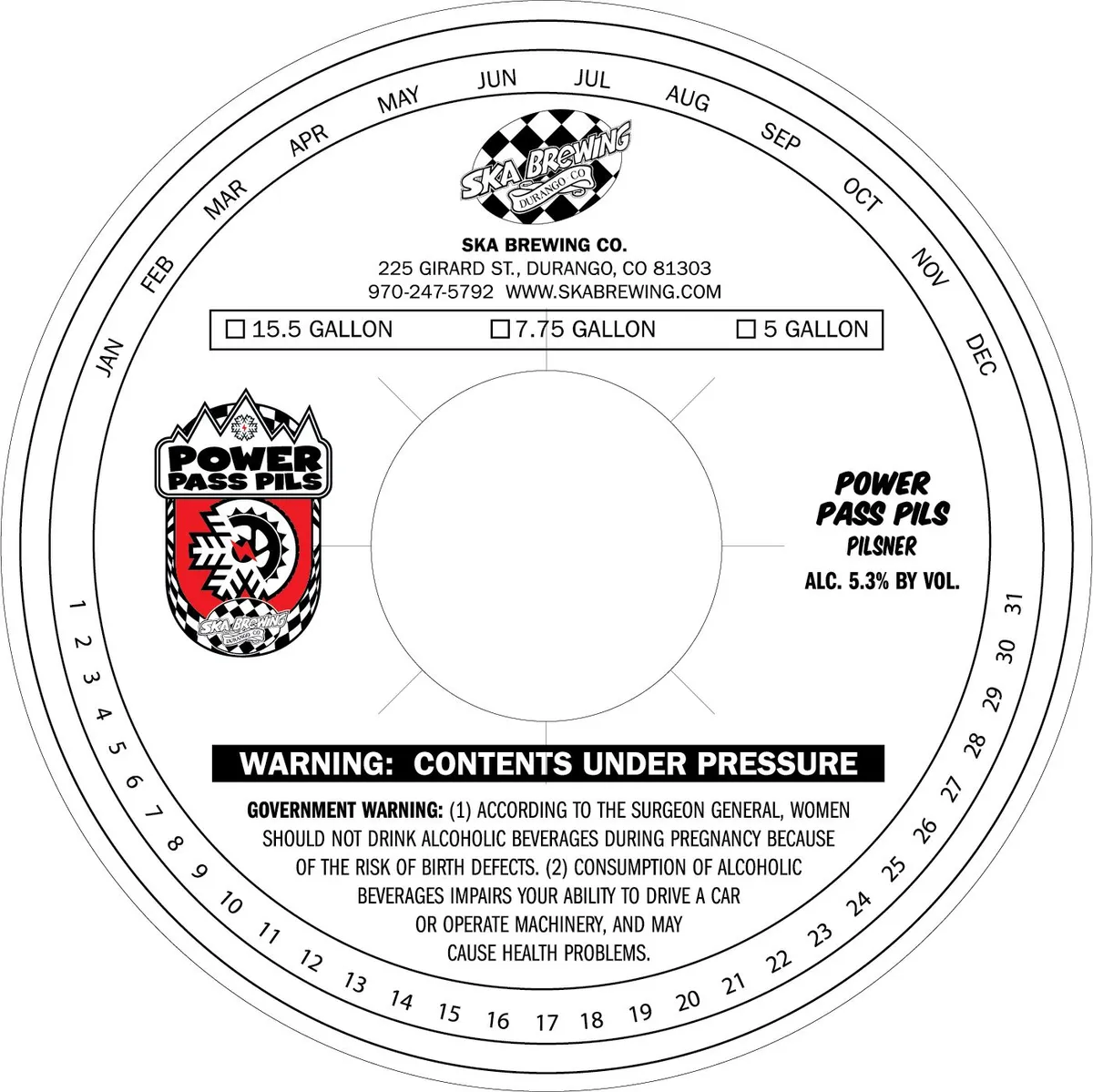 Power Pass Pils label art — POWER PASS PILS