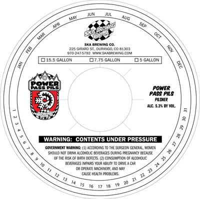 Power Pass Pils label