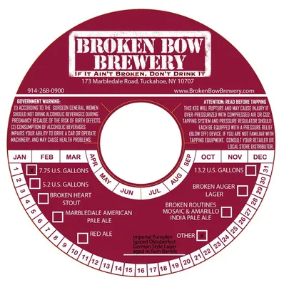 Imperial Pumpkin Spiced Oktoberfest Aged in Rum Barrels label