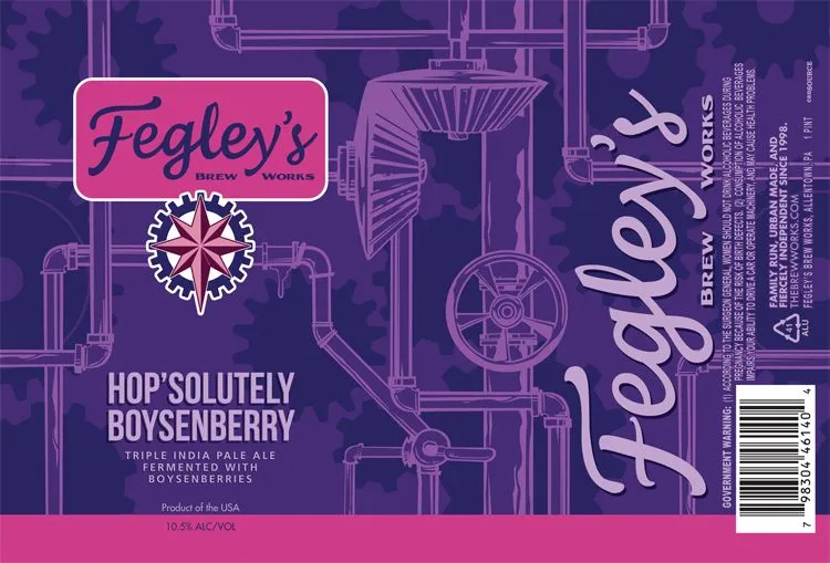 Hop'solutely Boysenberry — full label as filed with TTB