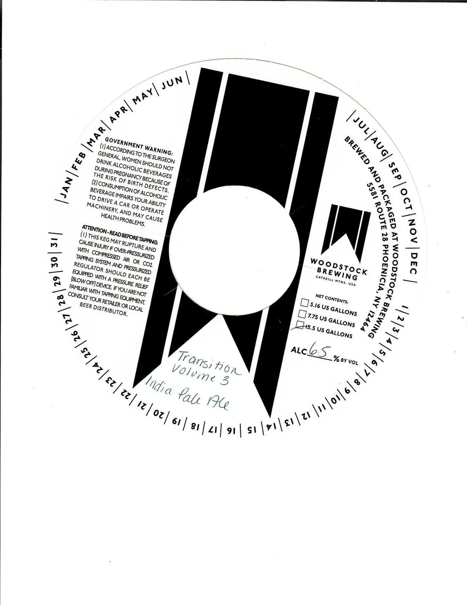 Transition Volume 3 — full label as filed with TTB