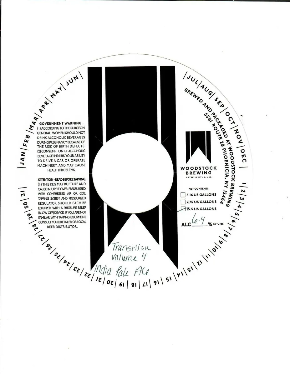 Transition Volume 4 — full label as filed with TTB