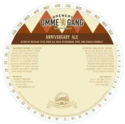 Anniversary Ale label