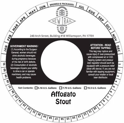 Affogato Stout label