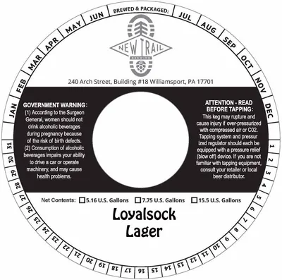 Loyalsock Lager label