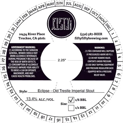 Eclipse - Old Trestle Imperial Stout label