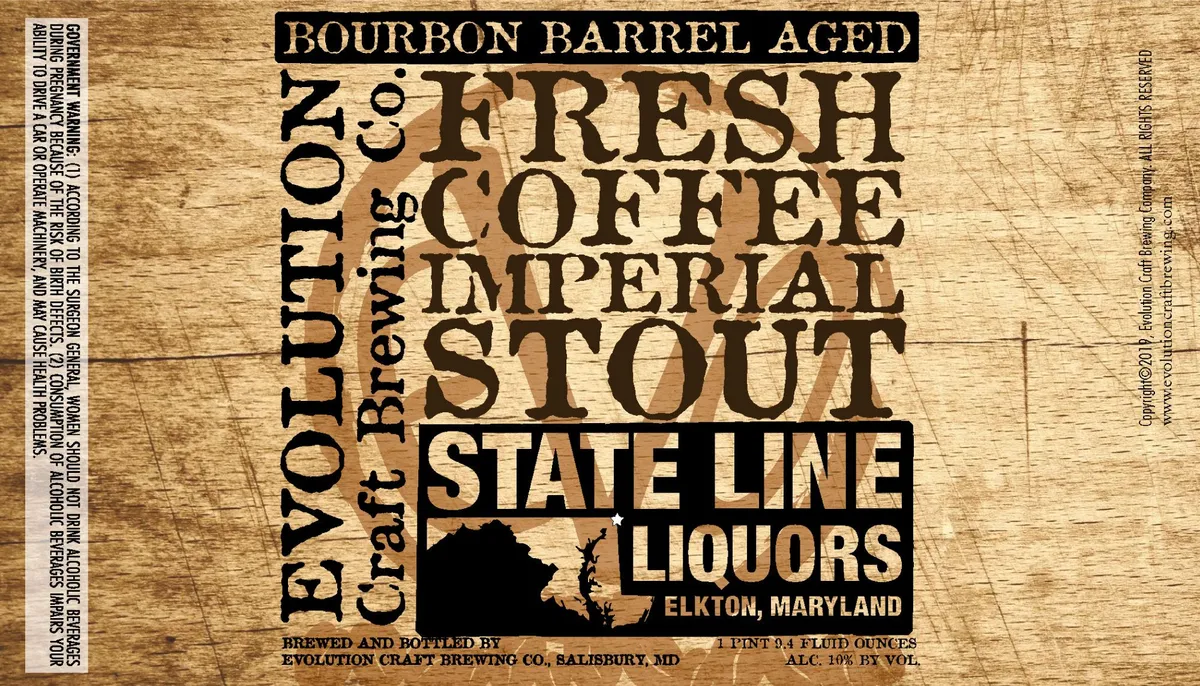 Fresh Coffee Imperial Stout — full label as filed with TTB
