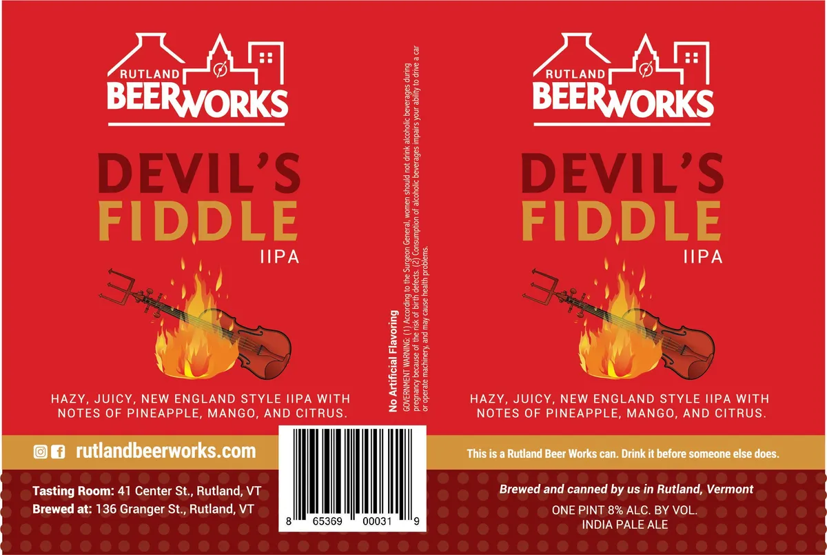 Devil's Fiddle — full label as filed with TTB
