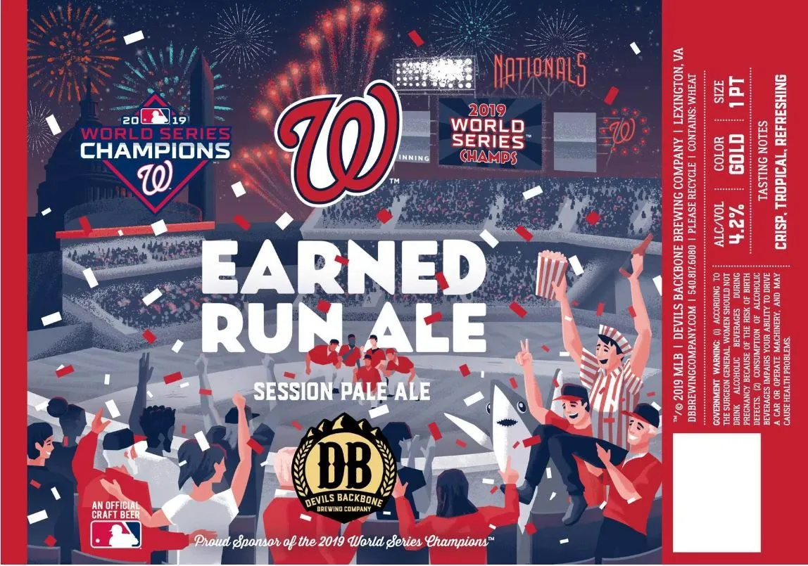 Earned Run Ale — full label as filed with TTB