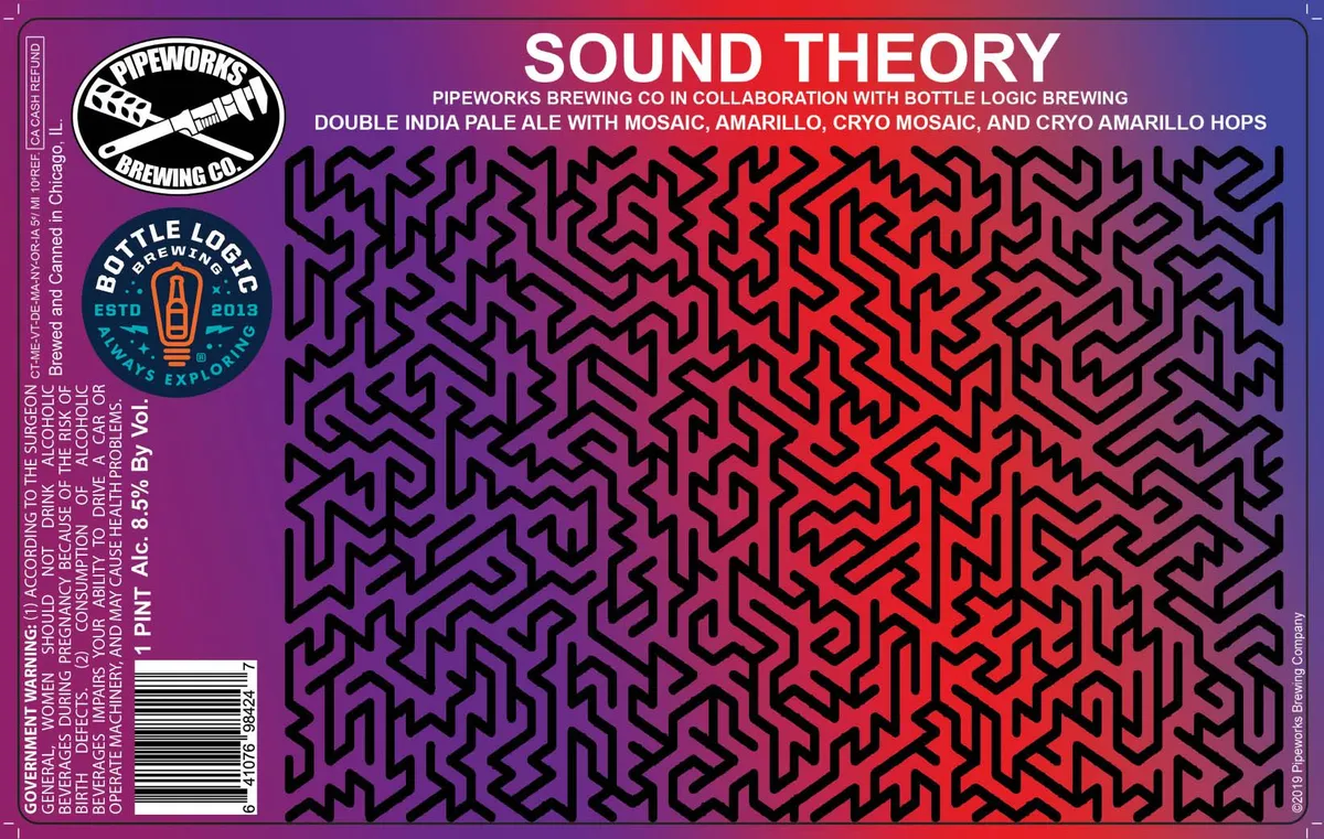 Sound Theory label art — PIPEWORKS BREWING CO