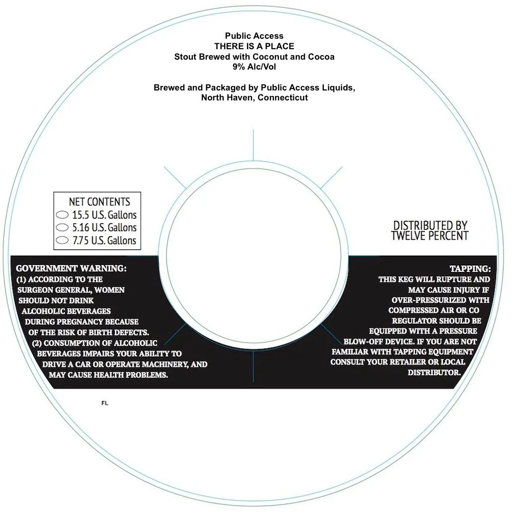 There Is A Place — full label as filed with TTB
