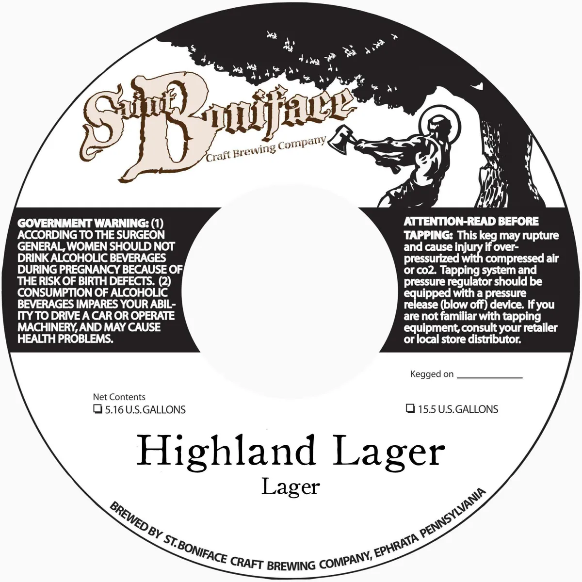 Highland Lager — full label as filed with TTB