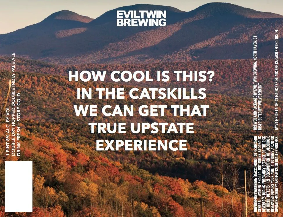 How Cool Is This? In The Catskills We Can Get That True Upstate Experience — full label as filed with TTB