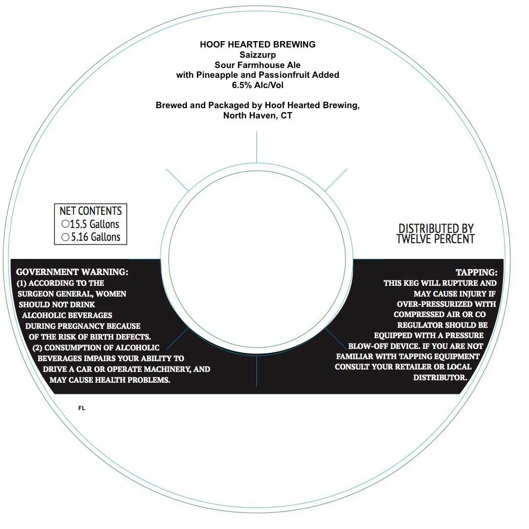 Saizzurp — full label as filed with TTB